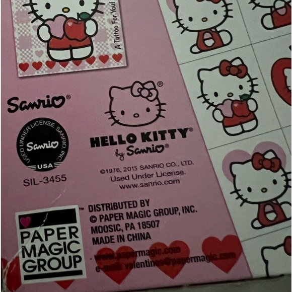 Hello Kitty Valentine Set Vtg - Picture 3 of 4